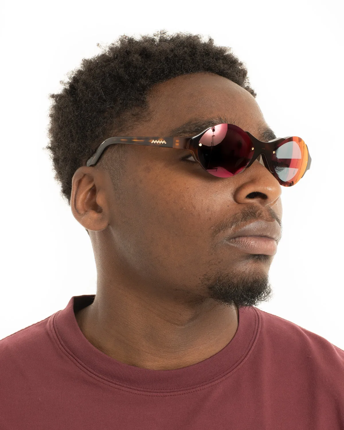 Mutant Post Modern Primitive Eye Protection - Brown Tortoise/Red Reflective