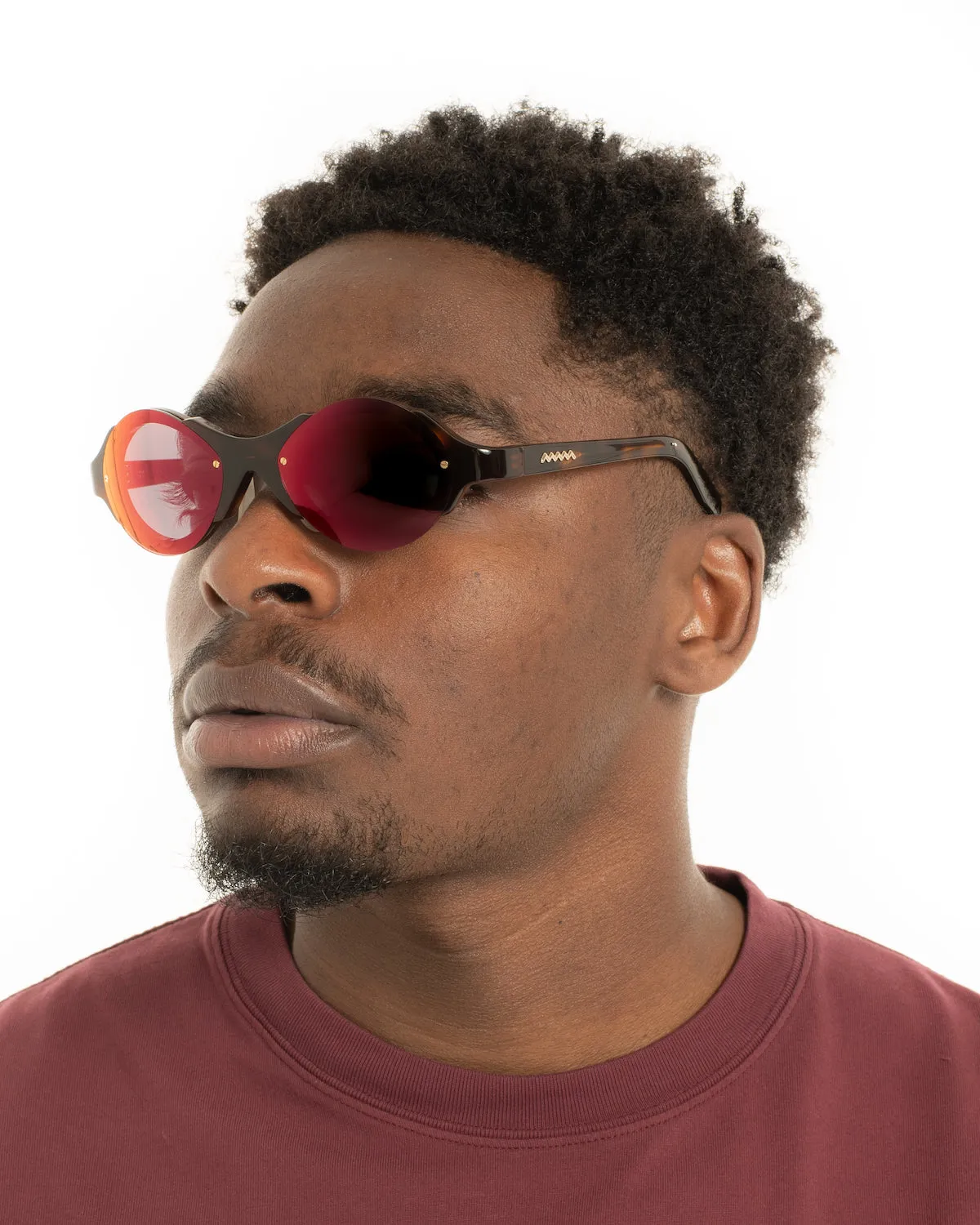 Mutant Post Modern Primitive Eye Protection - Brown Tortoise/Red Reflective