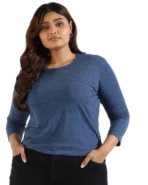 Navy Round Neck Tee | Navy