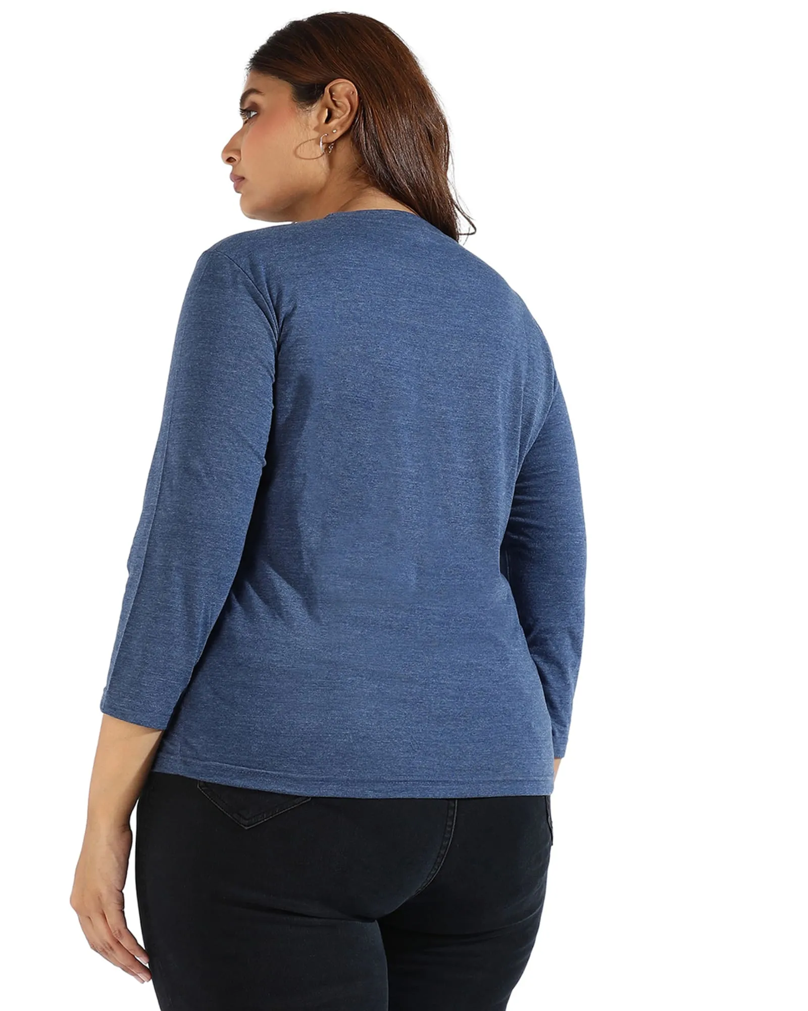 Navy Round Neck Tee | Navy