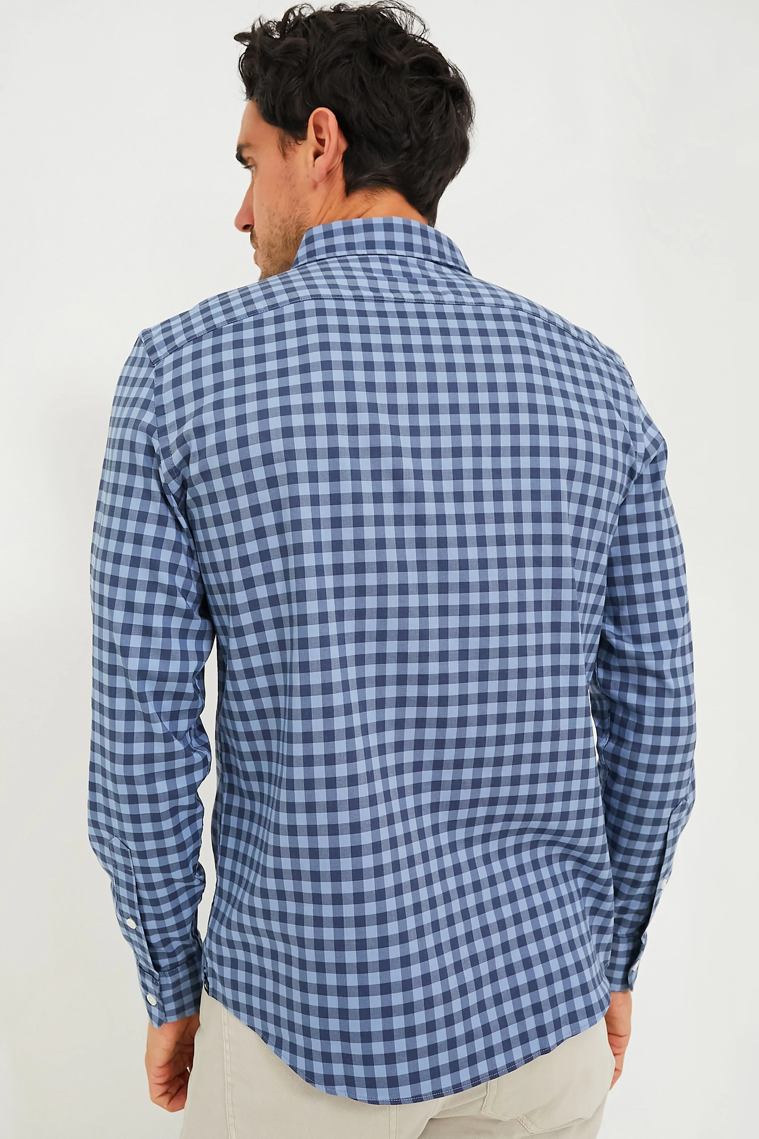 Navy Skies Check Movement Shirt