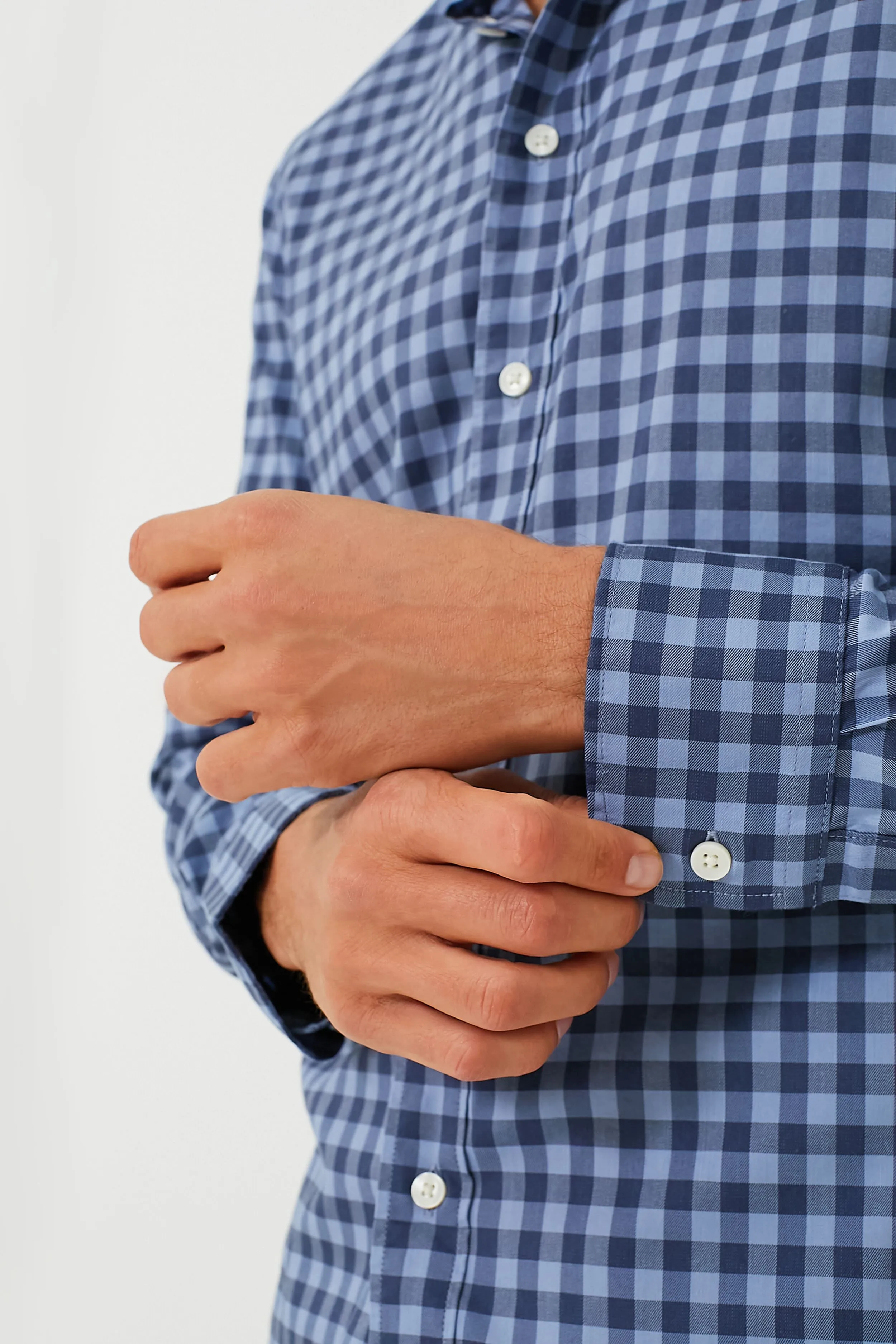 Navy Skies Check Movement Shirt