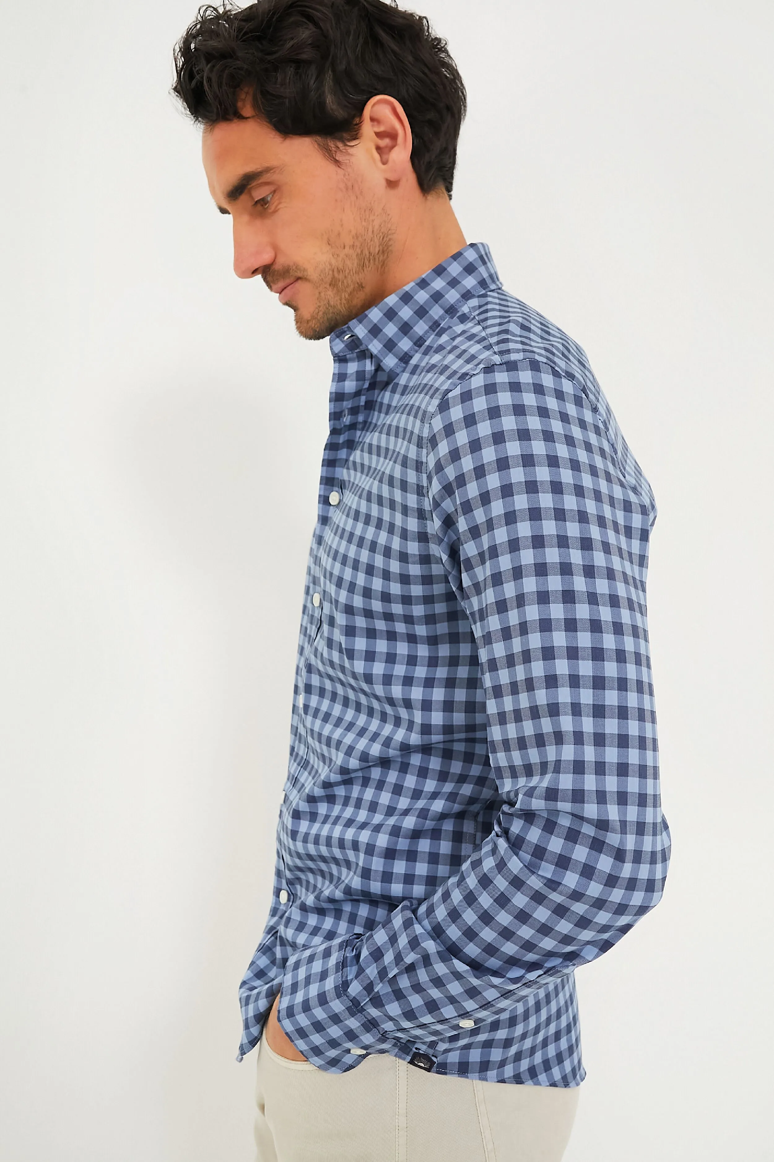 Navy Skies Check Movement Shirt