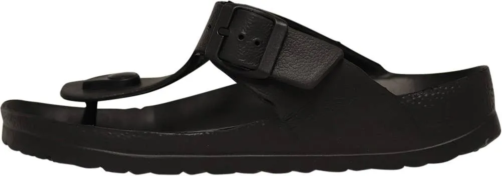 Norty Womens Flip Flop Clog Black