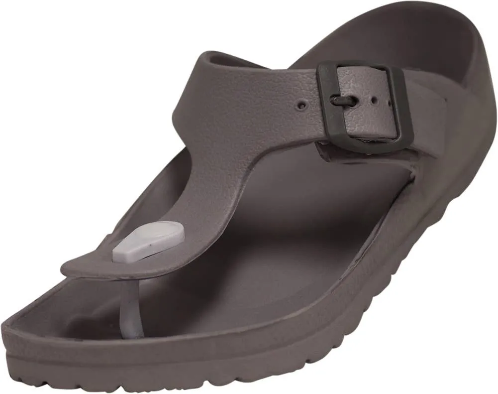 Norty Womens Flip Flop Clog Grey