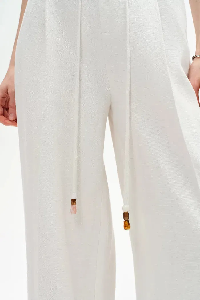 Perla Drawstring Casual Pants in Hemp