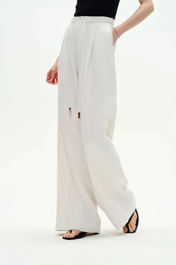 Perla Drawstring Casual Pants in Hemp