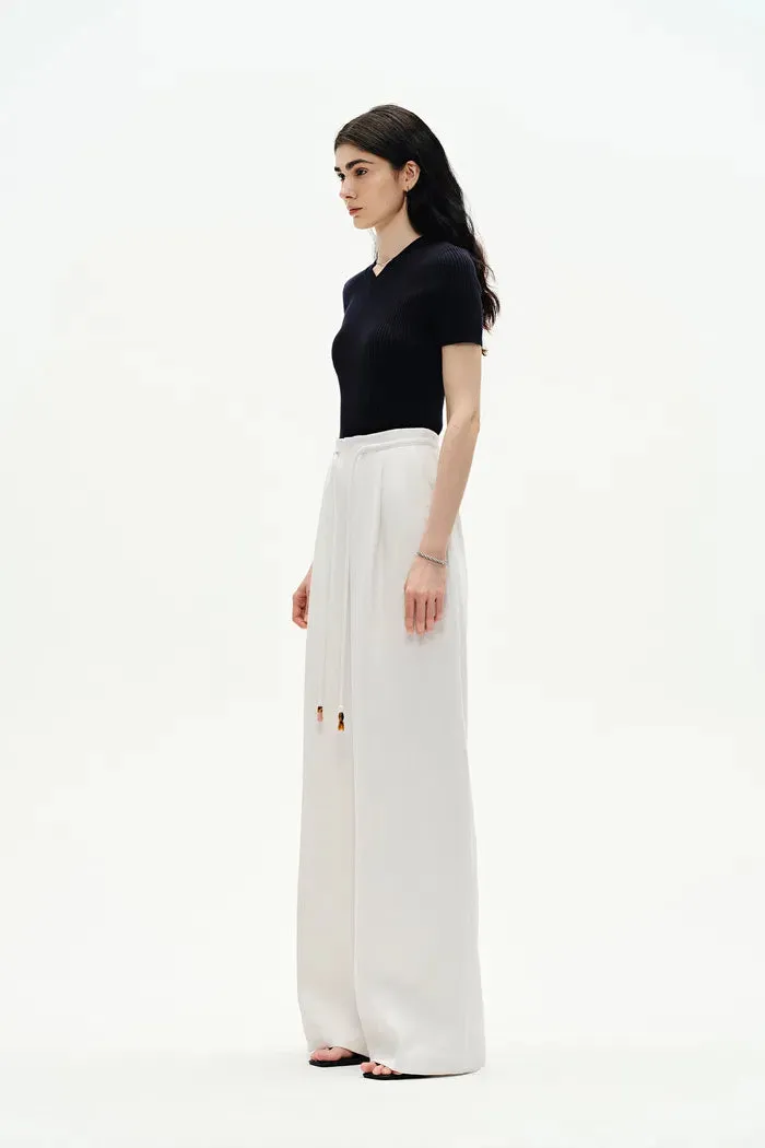 Perla Drawstring Casual Pants in Hemp