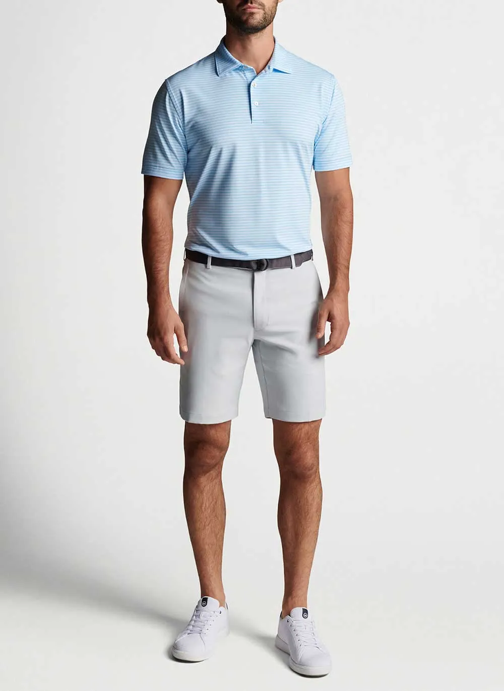 Peter Millar 9-Inch Salem High Drape Performance Shorts - British Grey*