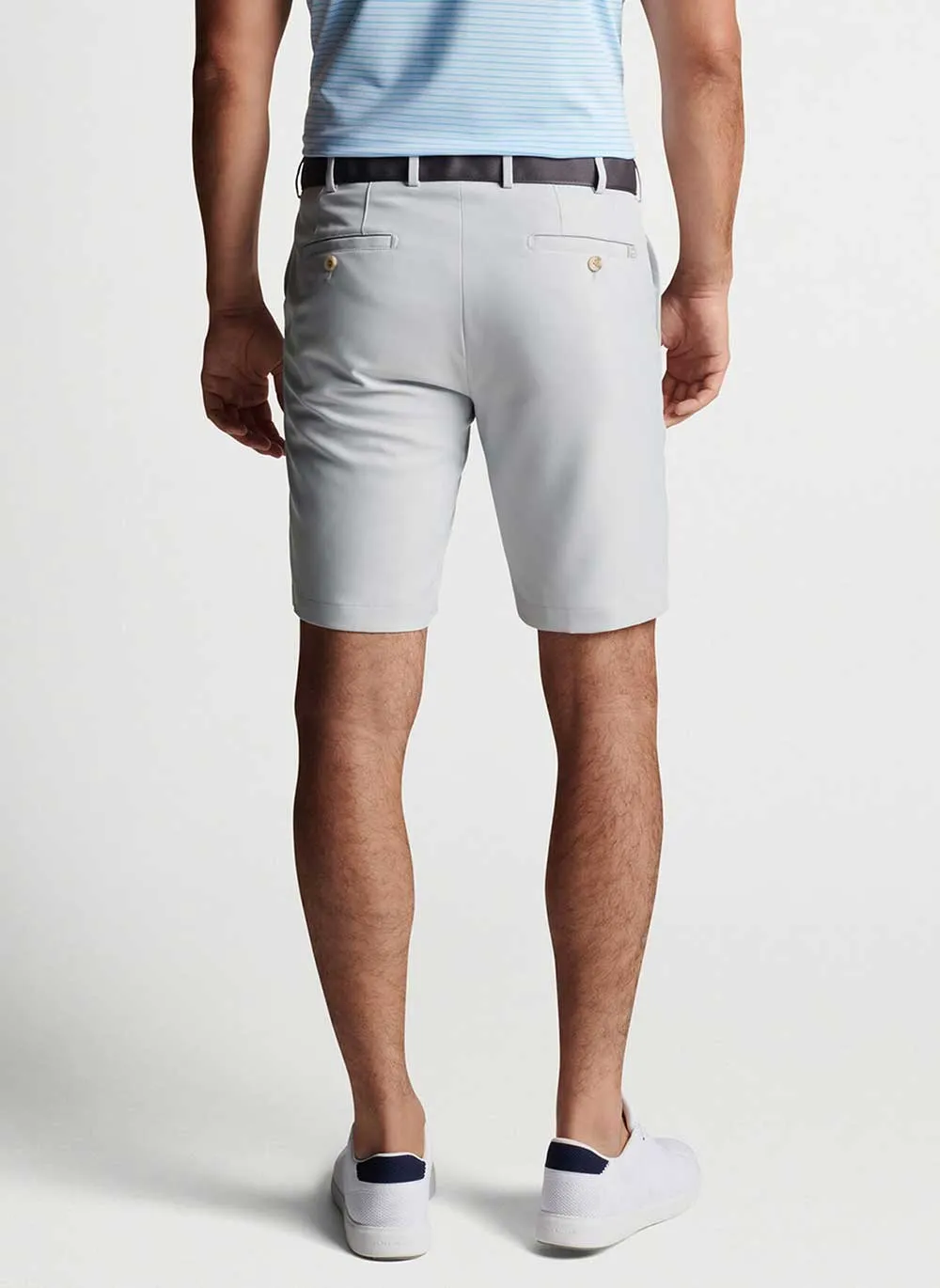 Peter Millar 9-Inch Salem High Drape Performance Shorts - British Grey*