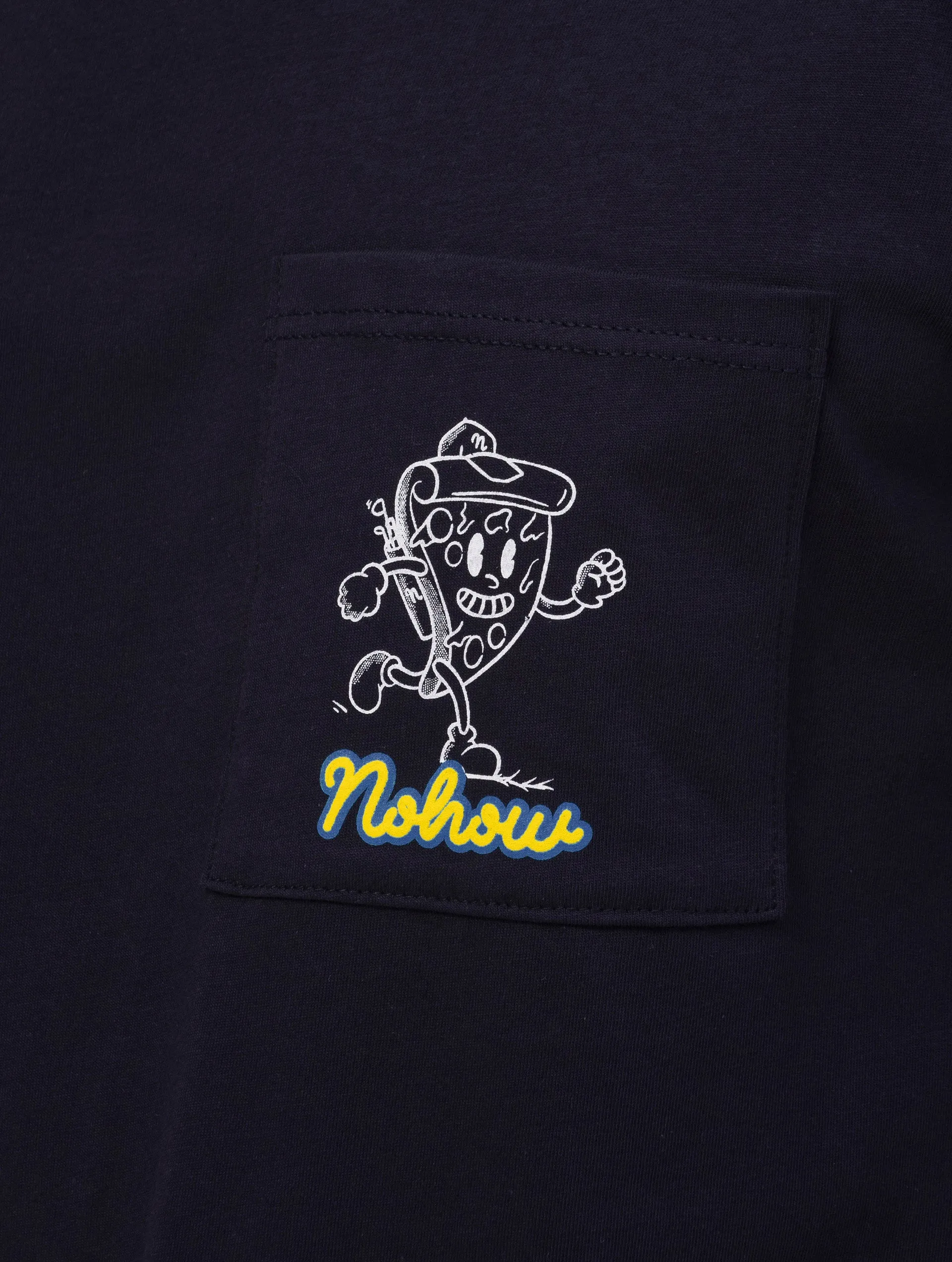 PIZZA PRINTED T-SHIRT IN BLUE