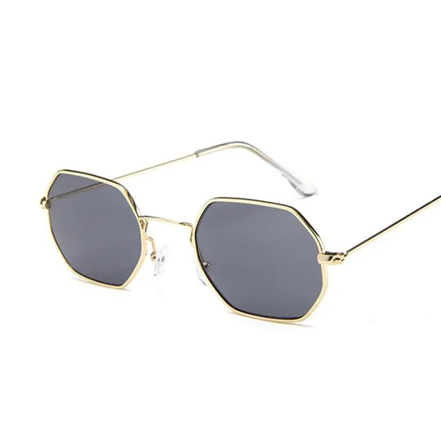 Polygon Clear Lens  Sunglasses