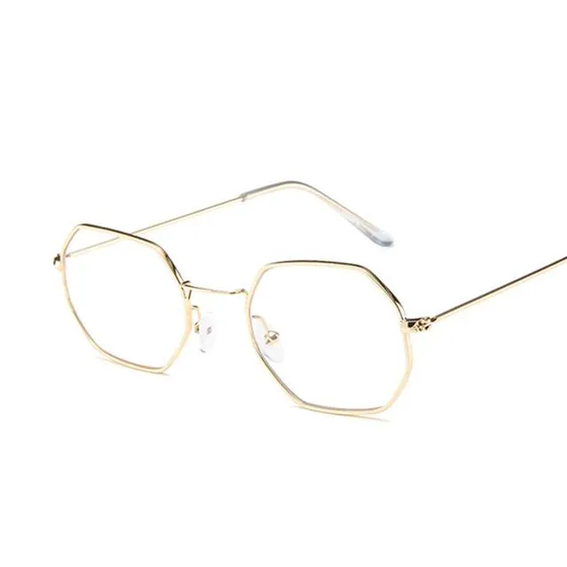 Polygon Clear Lens  Sunglasses