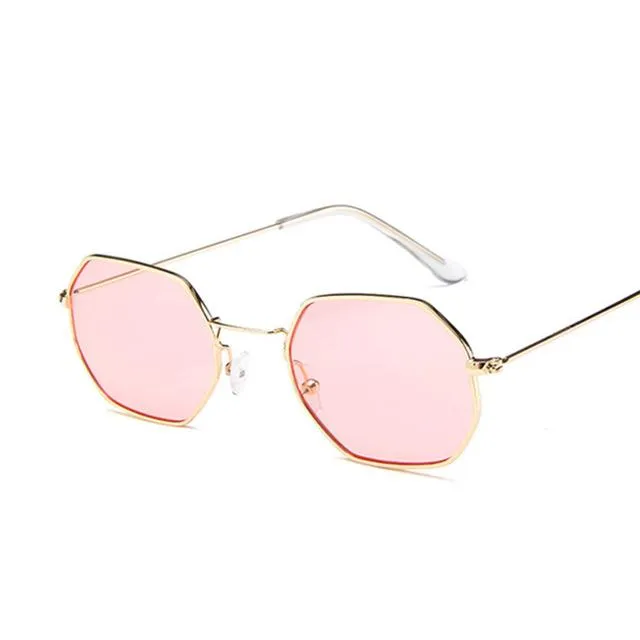 Polygon Clear Lens  Sunglasses