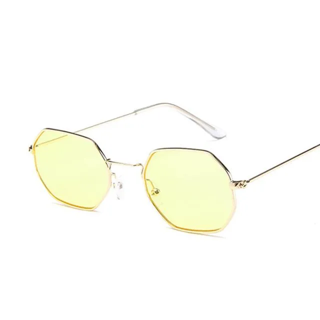 Polygon Clear Lens  Sunglasses
