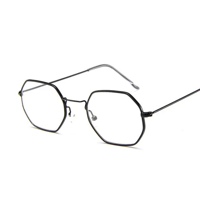 Polygon Clear Lens  Sunglasses
