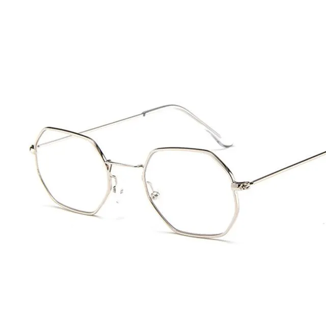 Polygon Clear Lens  Sunglasses