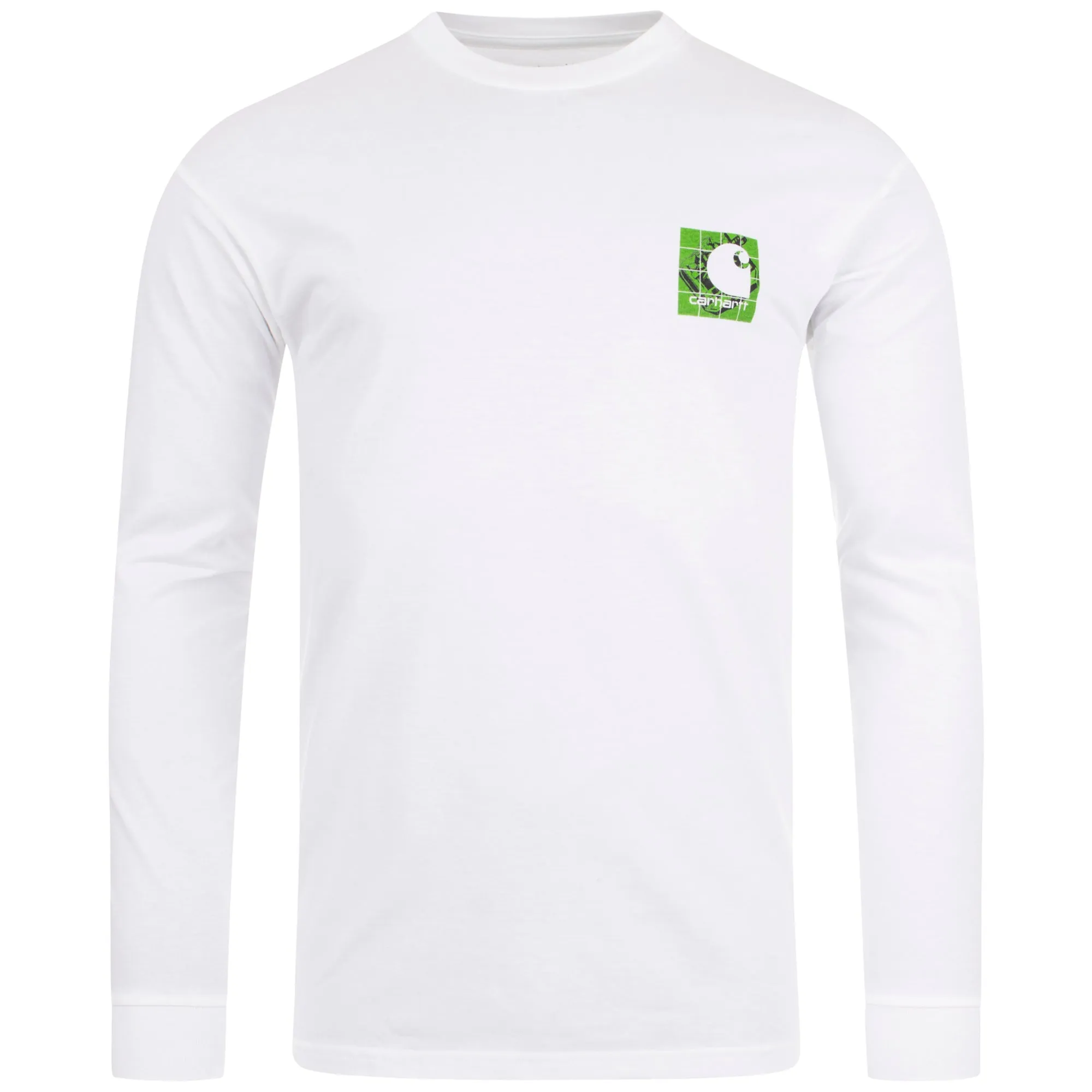 Relaxed Fit Long Sleeved Grid C T-Shirt