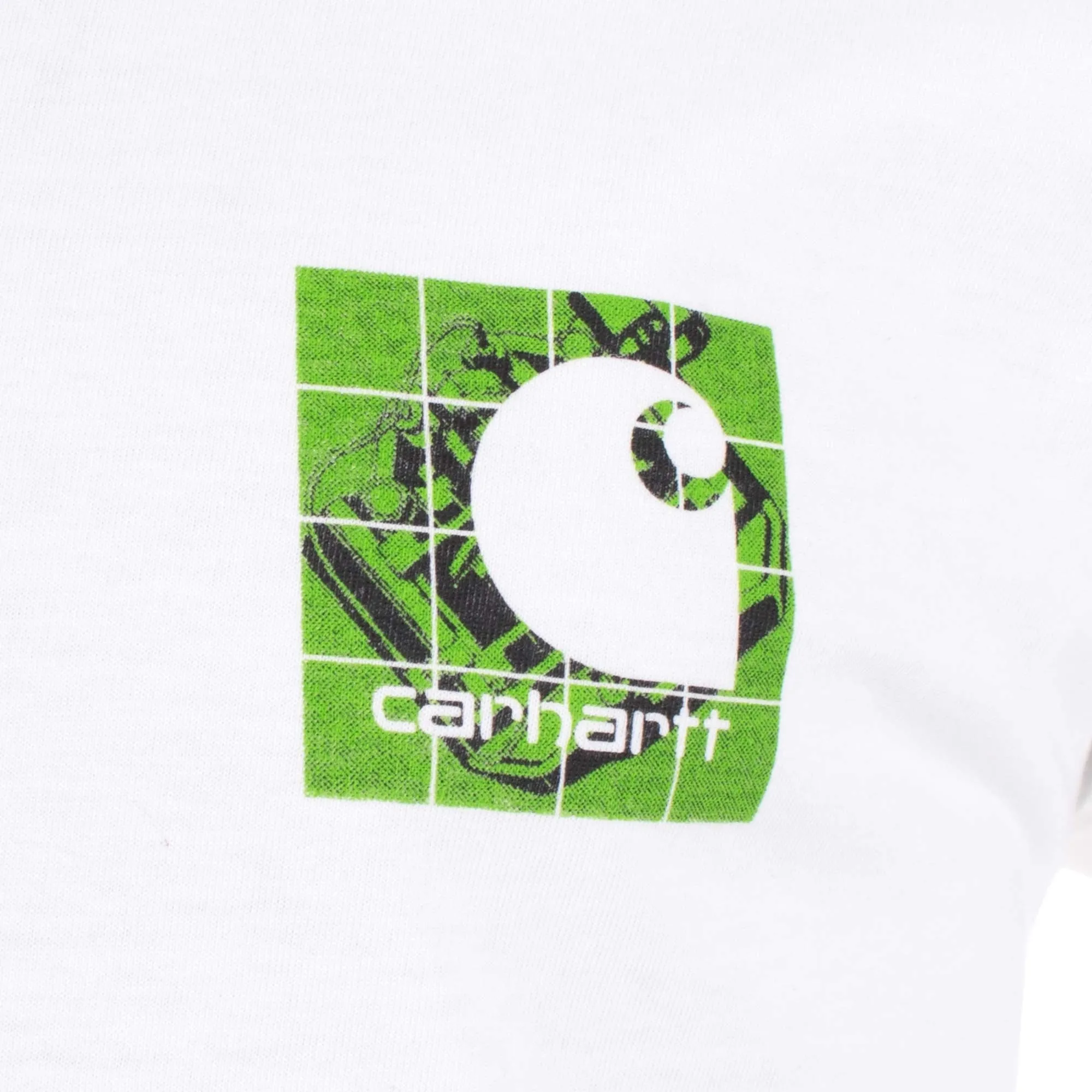 Relaxed Fit Long Sleeved Grid C T-Shirt