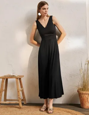 Sienna Jersey Maxi Dress-Black