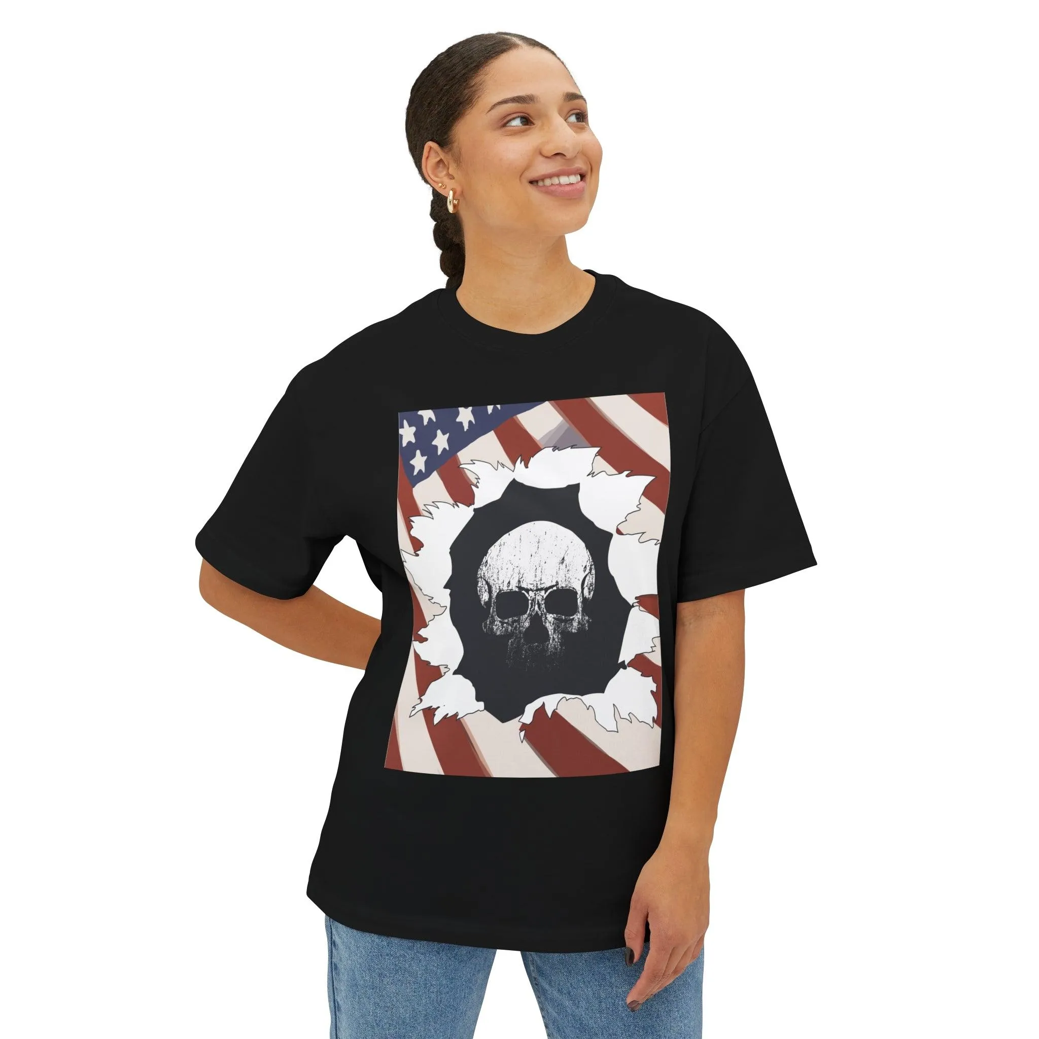 Skull Inside Unisex Oversized Boxy Tee