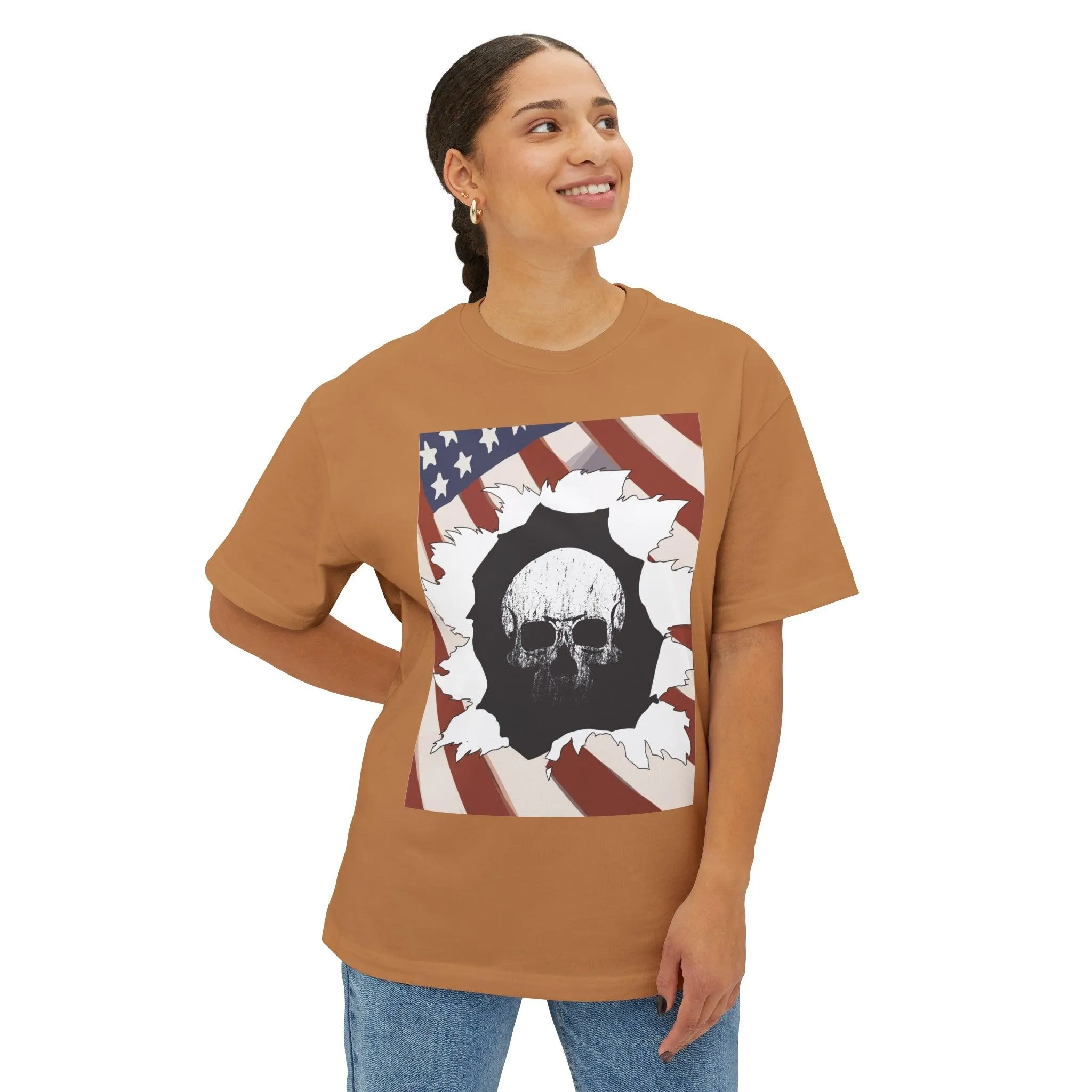 Skull Inside Unisex Oversized Boxy Tee
