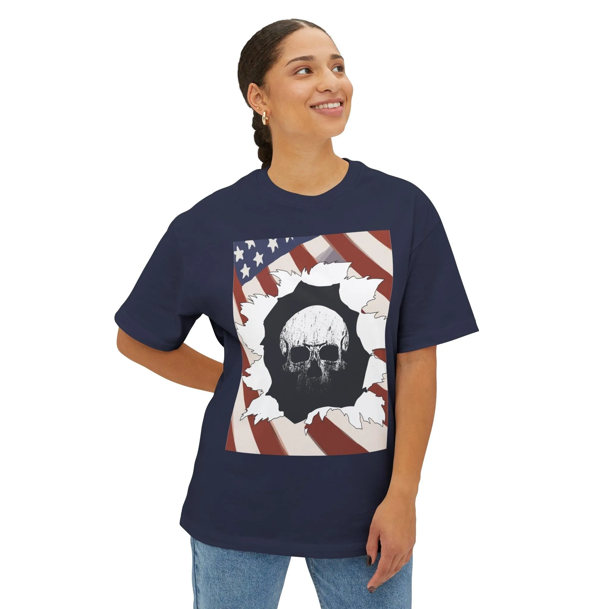 Skull Inside Unisex Oversized Boxy Tee