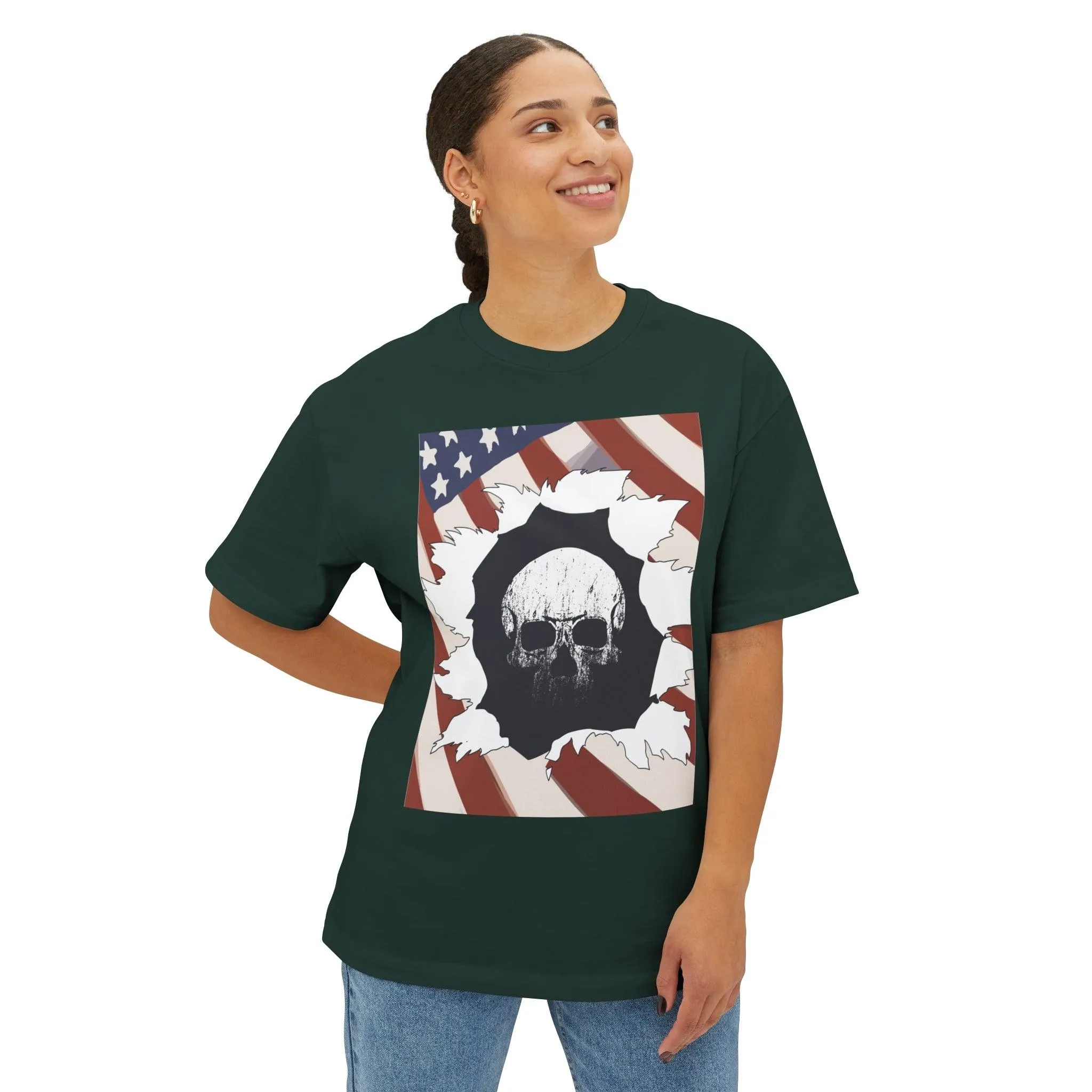 Skull Inside Unisex Oversized Boxy Tee