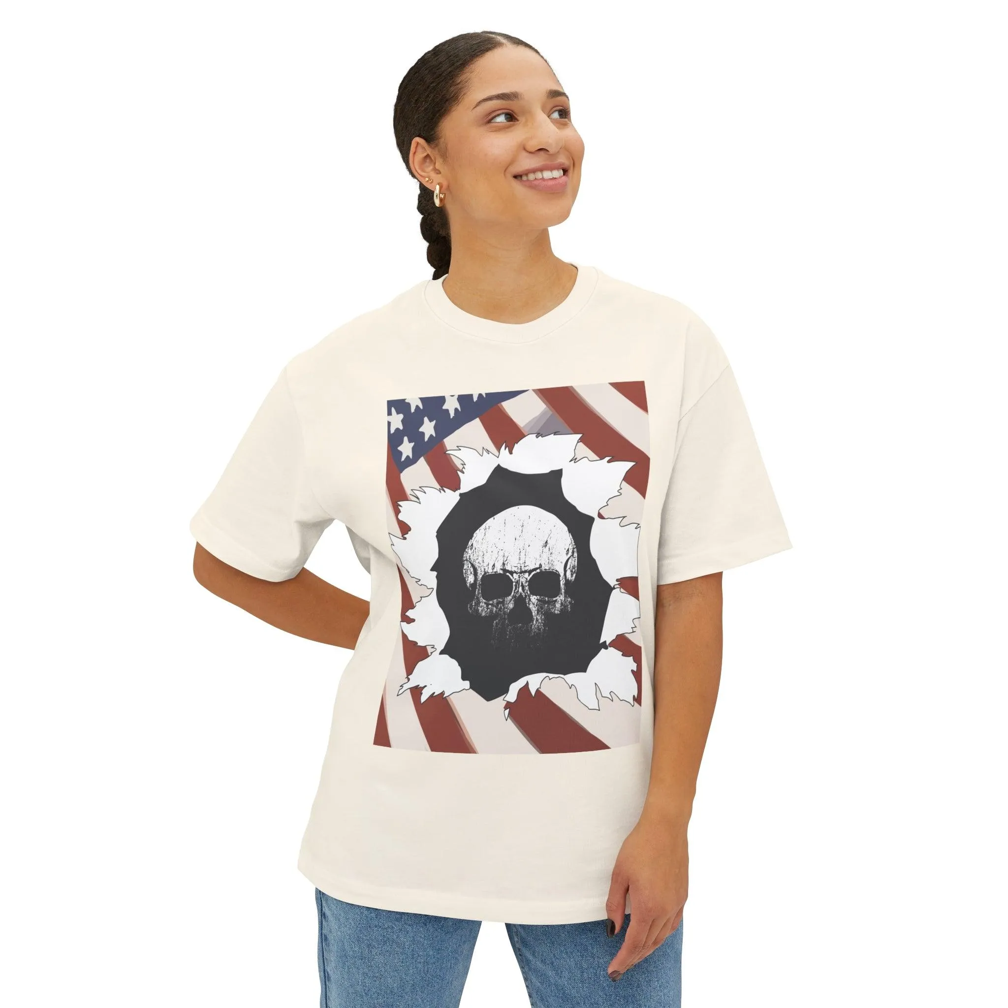 Skull Inside Unisex Oversized Boxy Tee