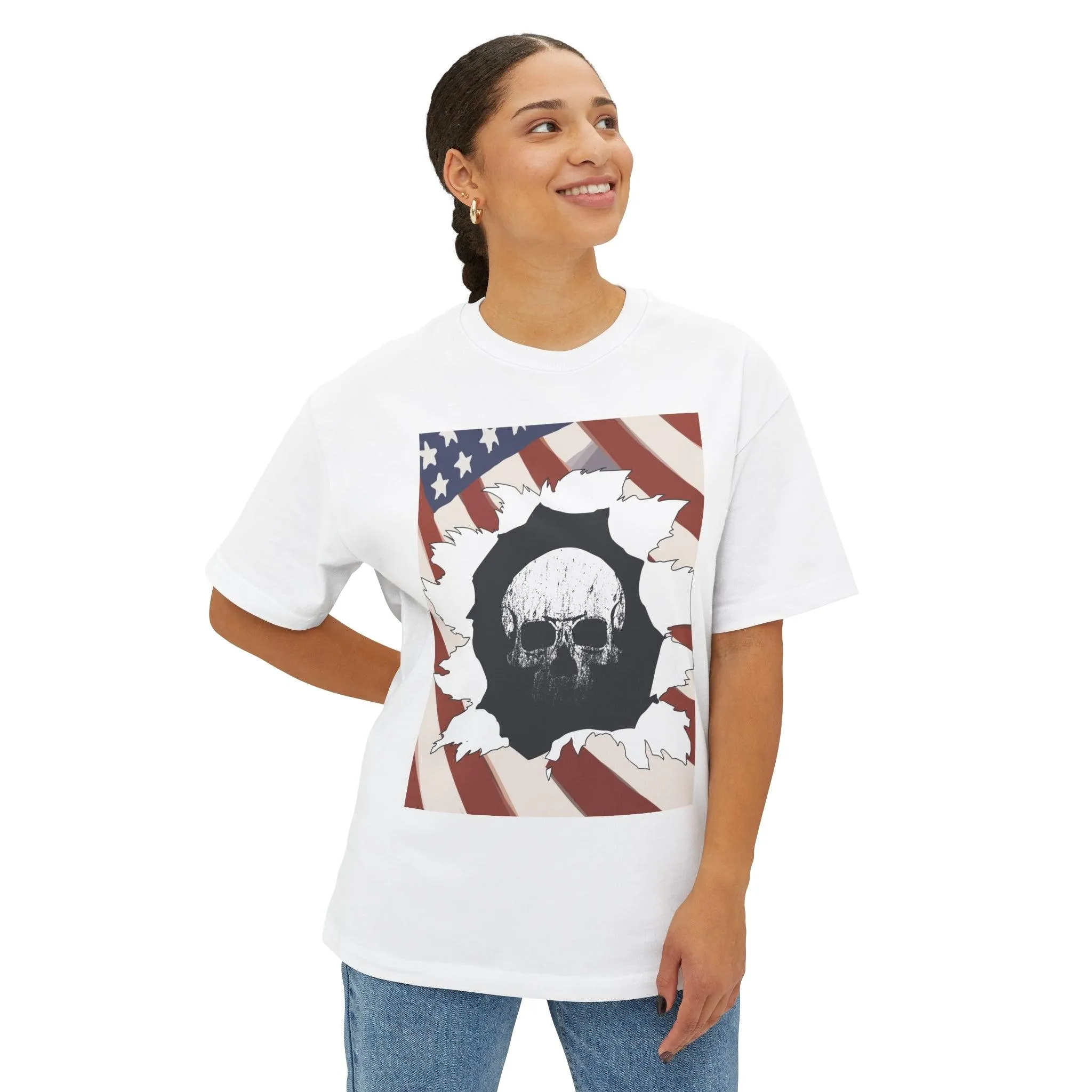 Skull Inside Unisex Oversized Boxy Tee