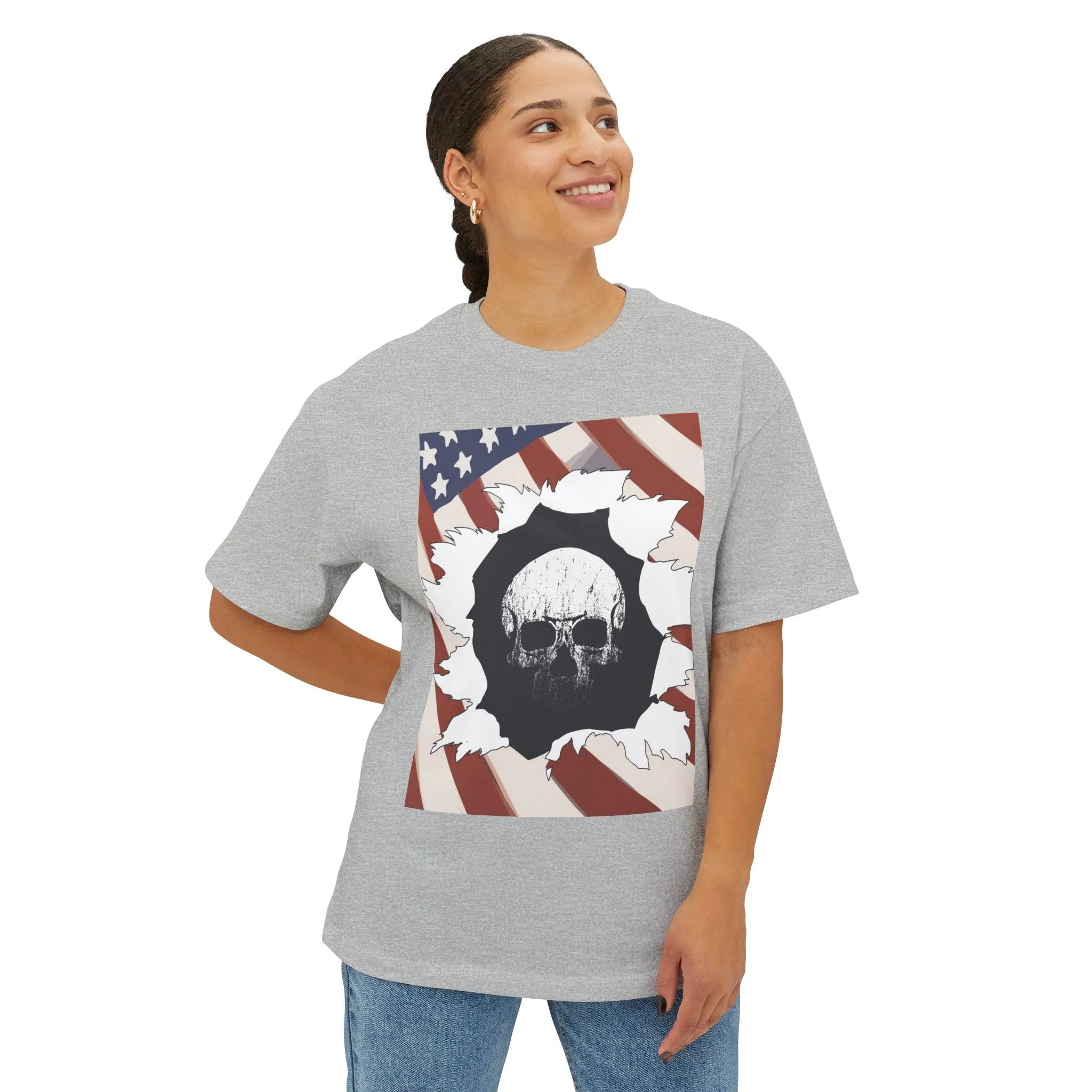 Skull Inside Unisex Oversized Boxy Tee
