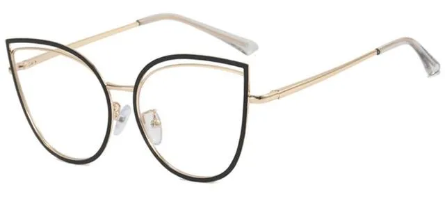 Stylish Elegant White Cat Eye Reading Glasses