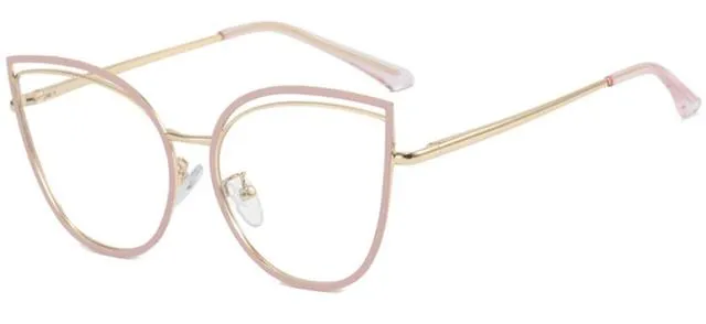 Stylish Elegant White Cat Eye Reading Glasses