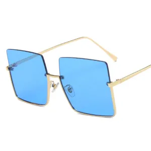 TEEK - Bizzy Boss Bottom Frame Square Sunglasses