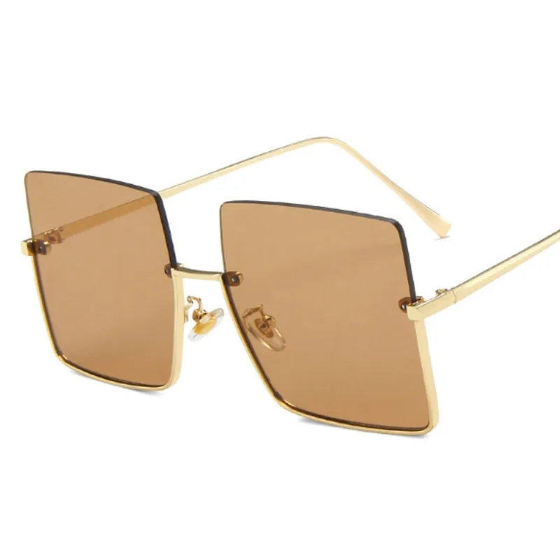 TEEK - Bizzy Boss Bottom Frame Square Sunglasses
