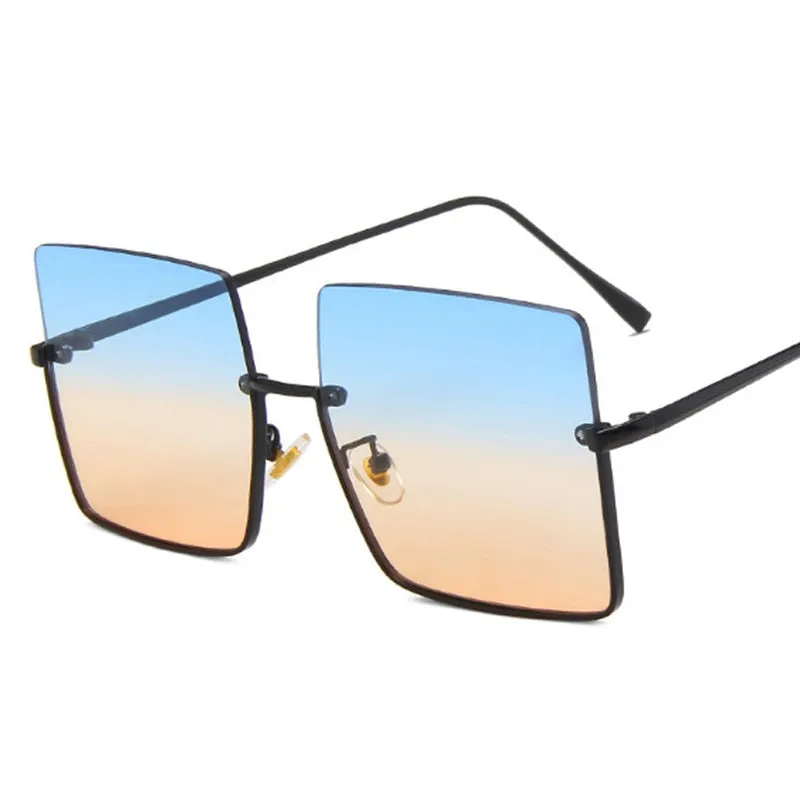 TEEK - Bizzy Boss Bottom Frame Square Sunglasses