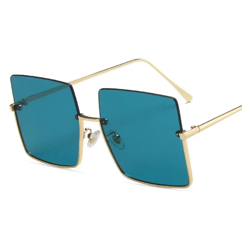 TEEK - Bizzy Boss Bottom Frame Square Sunglasses