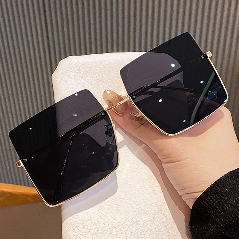 TEEK - Bizzy Boss Bottom Frame Square Sunglasses