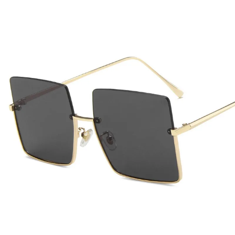 TEEK - Bizzy Boss Bottom Frame Square Sunglasses