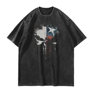 Texas Skull Washed T-Shirt
