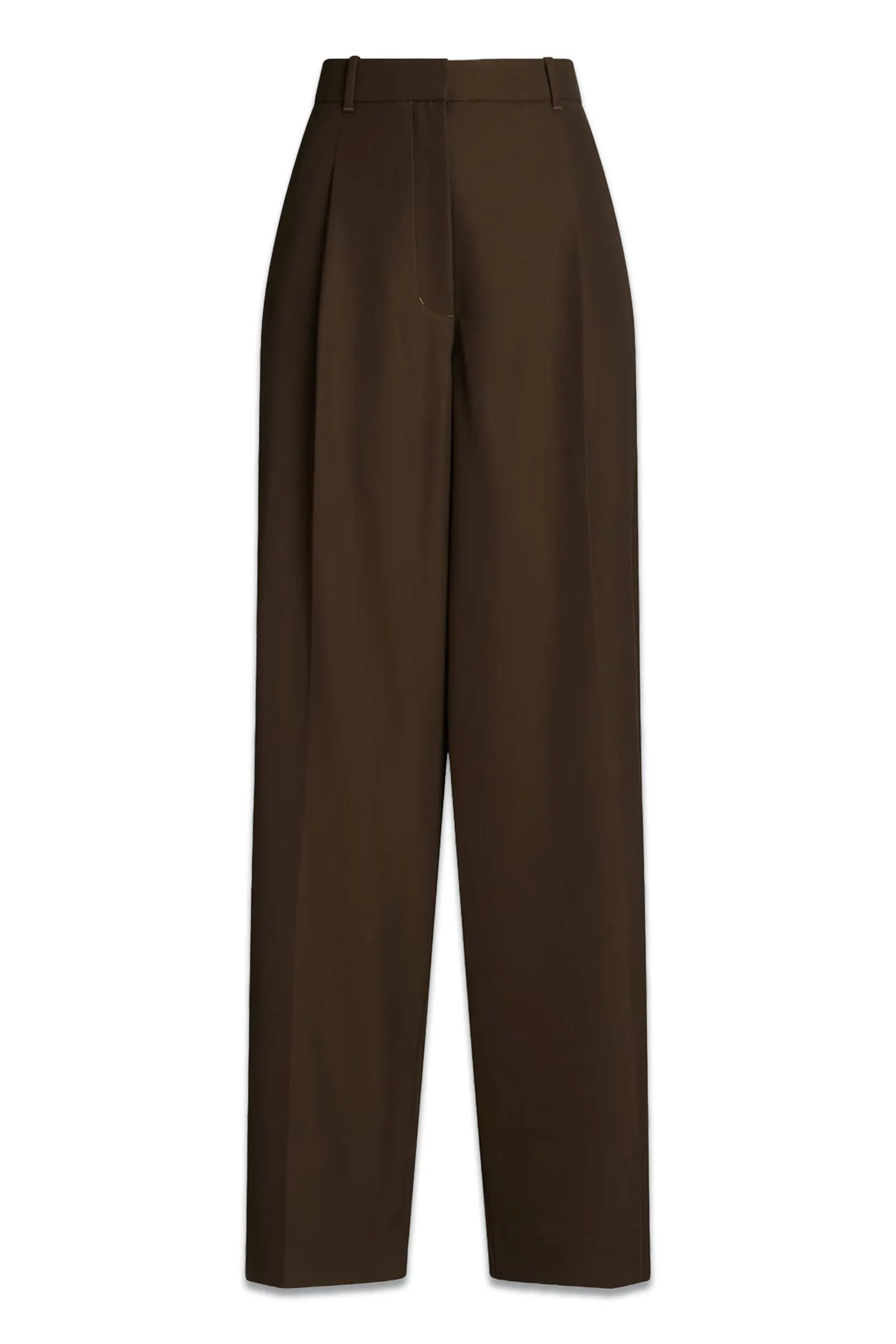 Twill Wide-leg Pants