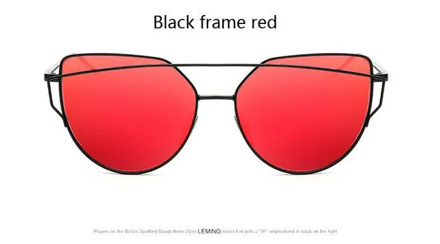 Twin-Beam Mirror Lens Sunglasses