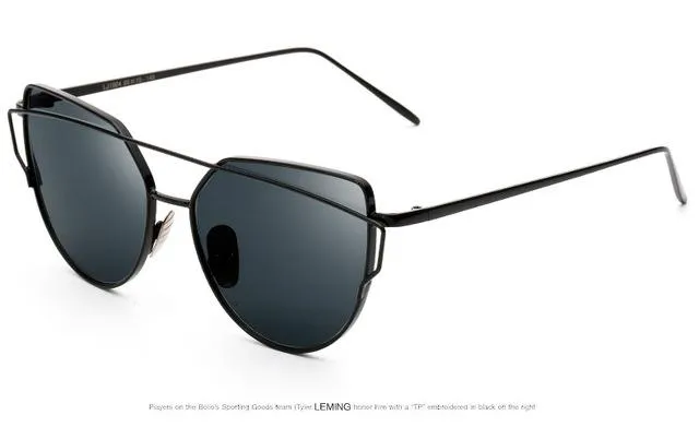 Twin-Beam Mirror Lens Sunglasses