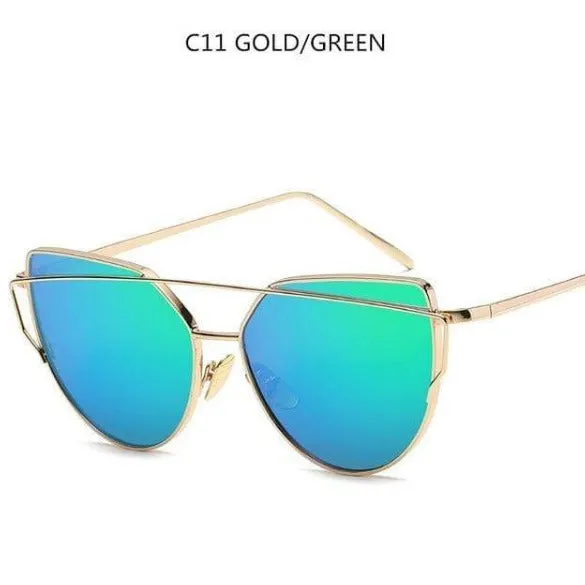 Twin-Beams Sunglasses with Coating Mirror