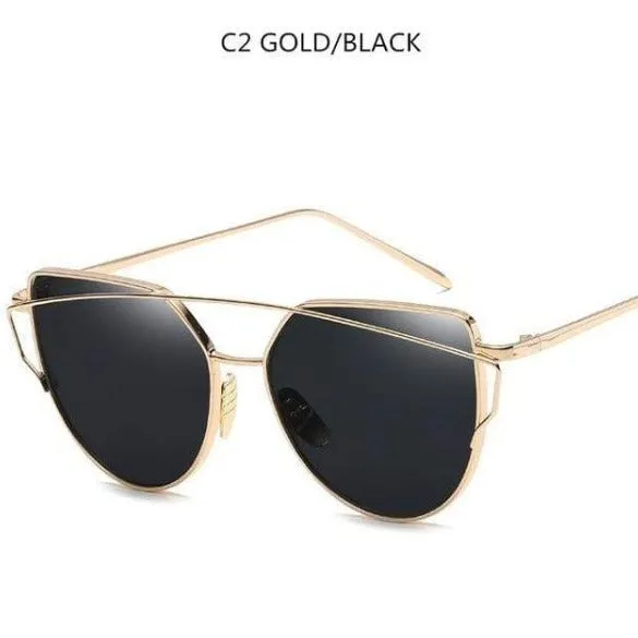 Twin-Beams Sunglasses with Coating Mirror