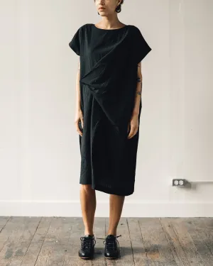 Uzi Wave Dress, Black