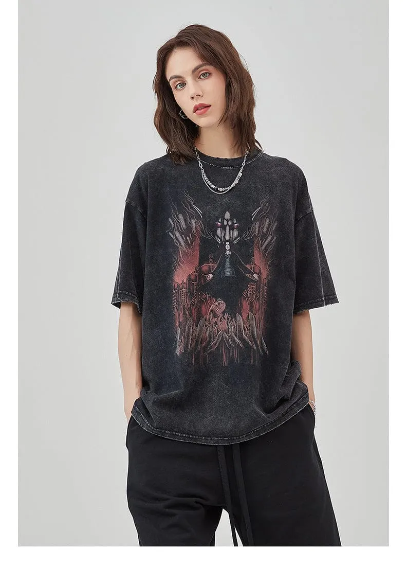 Vintage Attack on Titan T-Shirt - Premium Distressed Anime Graphic Tee for Fans