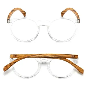 WINEGLASS BAY -  Wooden Blue Light Blocking Magnifying Reader