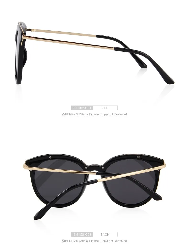 Women's Brand Designer Cat Eye Polarized Sunglasses 100% UV Protection