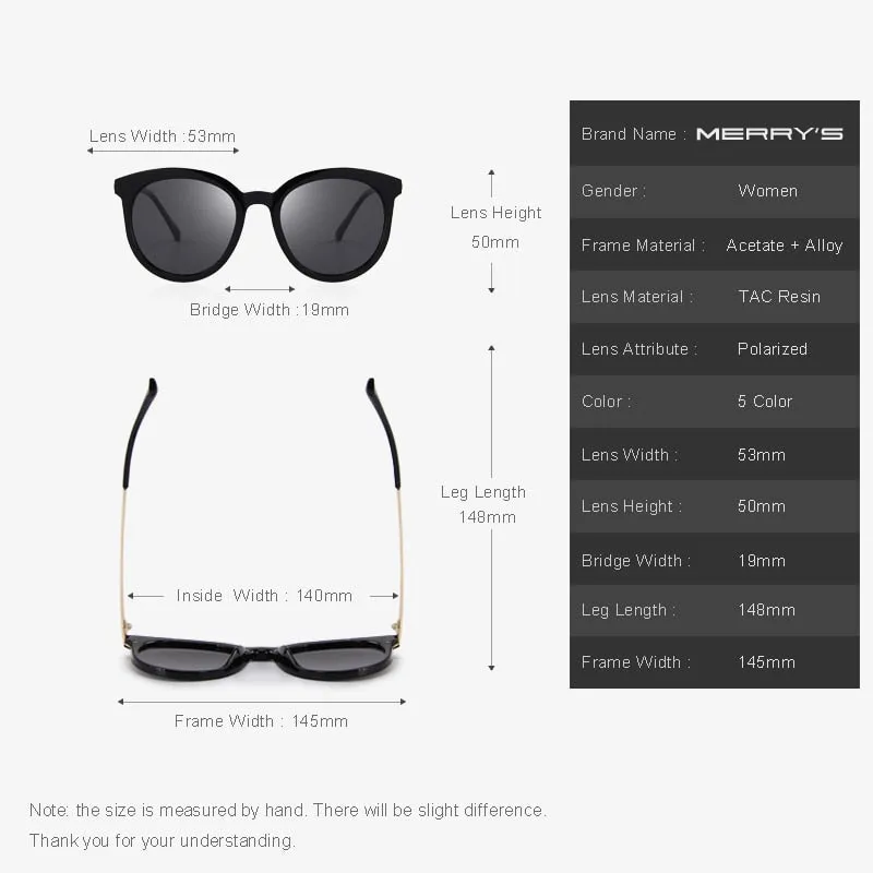Women's Brand Designer Cat Eye Polarized Sunglasses 100% UV Protection